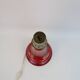 Large vintage red ceramic lamp