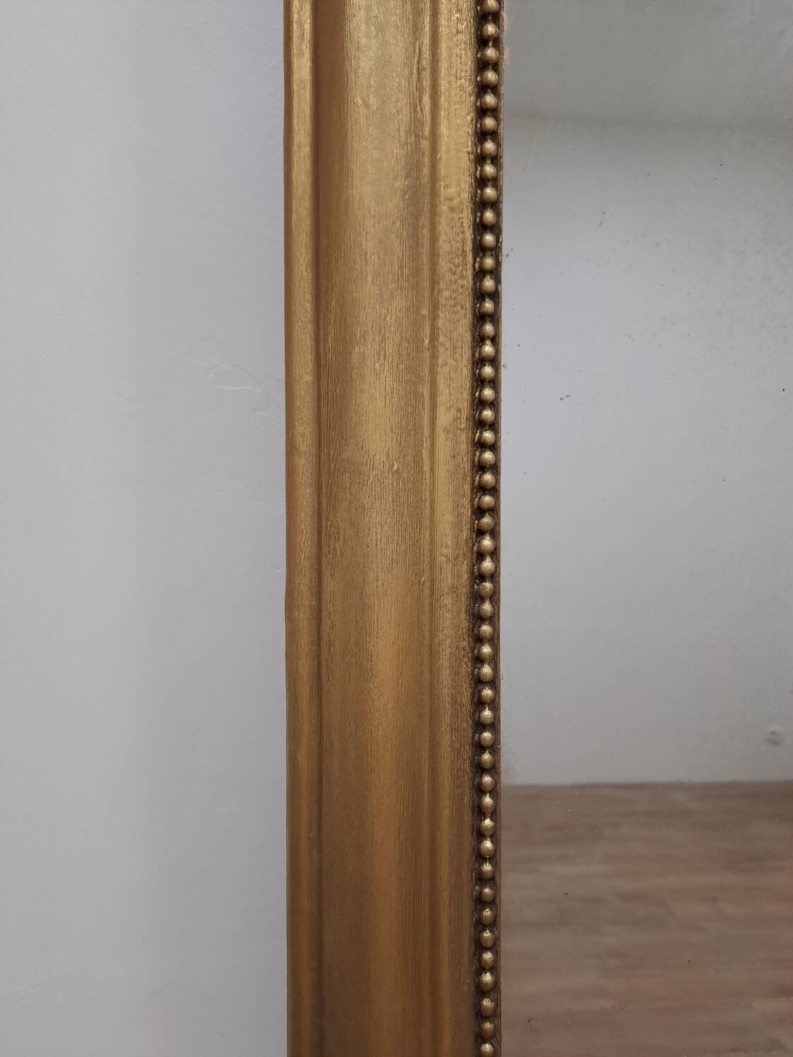 Large Louis Philippe mercury mirror 129 x 72 cm antique gold