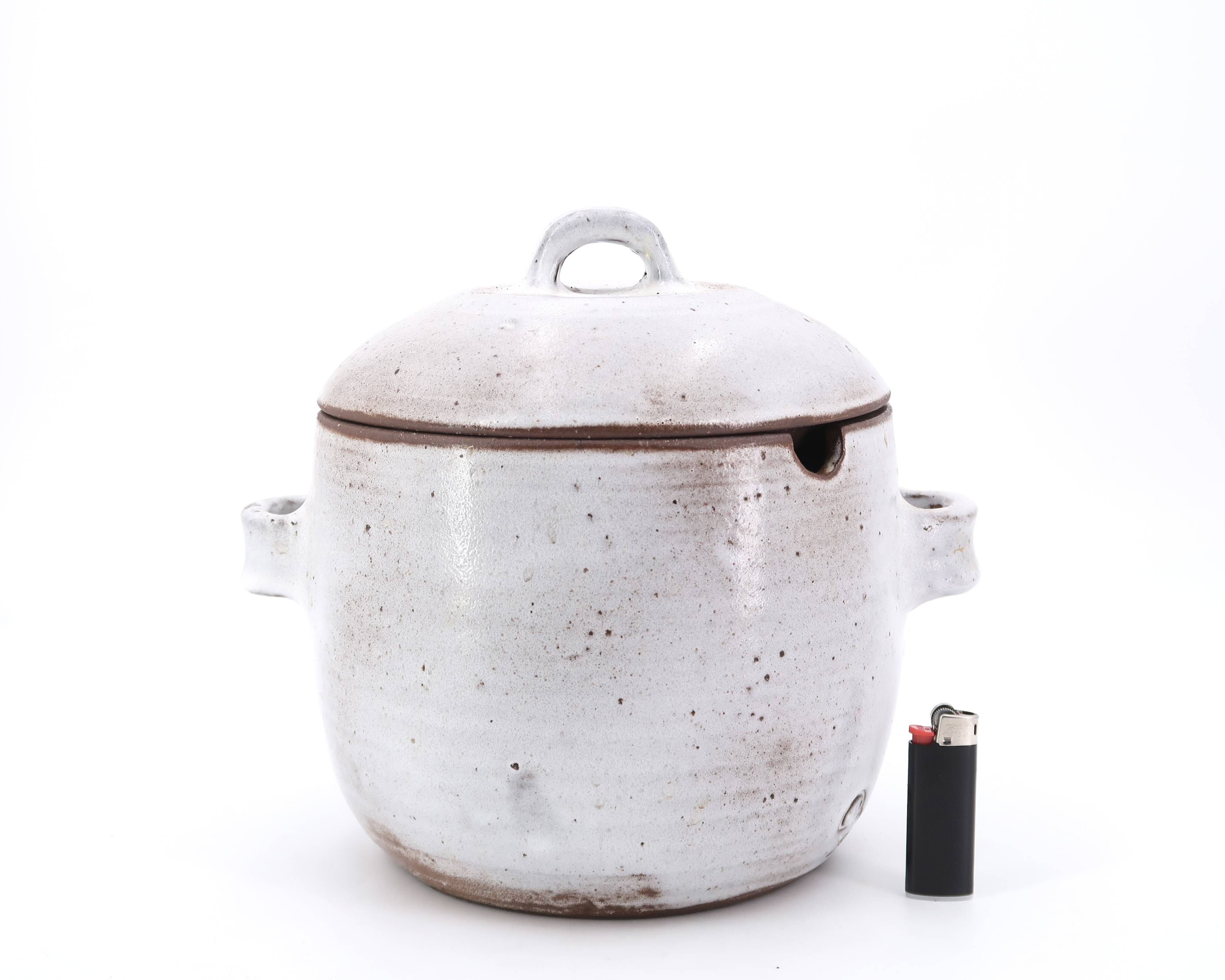 Stoneware tureen by Jeanne and Norbert Pierlot, ceramics from the 70s