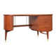 Mid-Century Organic Teak Desk from Sola Møbler, 1960s.