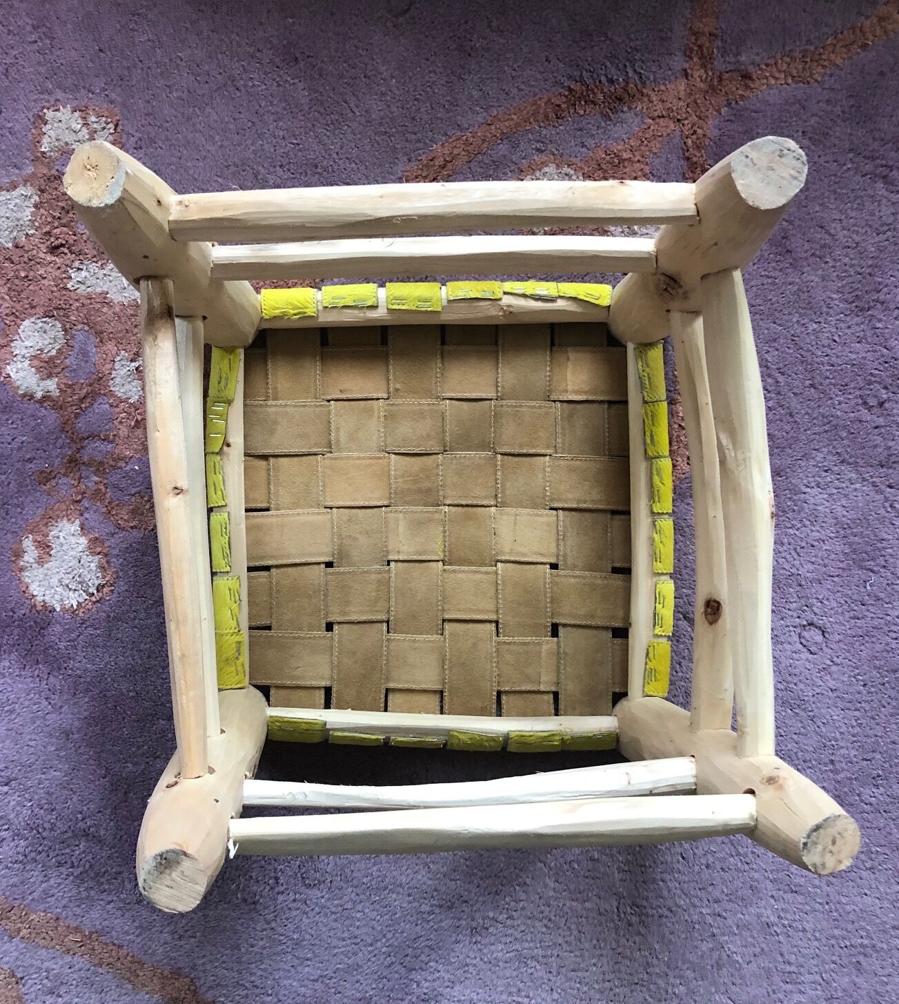 Yellow leather tab