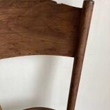 Set de 4 chaises bistrot Fischel en bois courbé chapeau de gendarme 1920