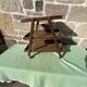 Wooden serving trolley
