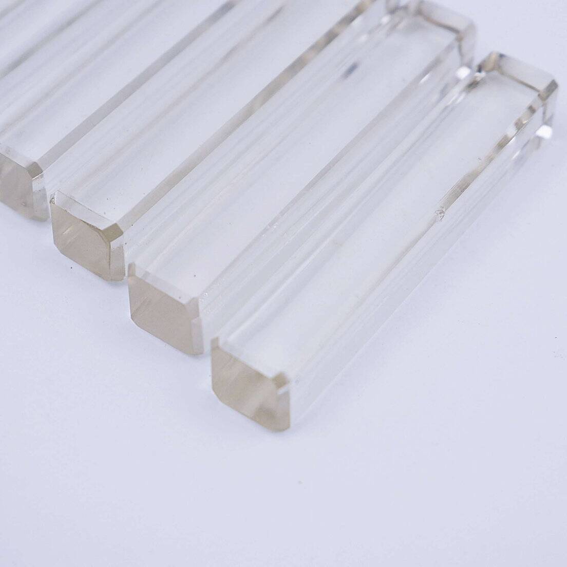 6 crystal knife rests, Czechoslovakia 1980