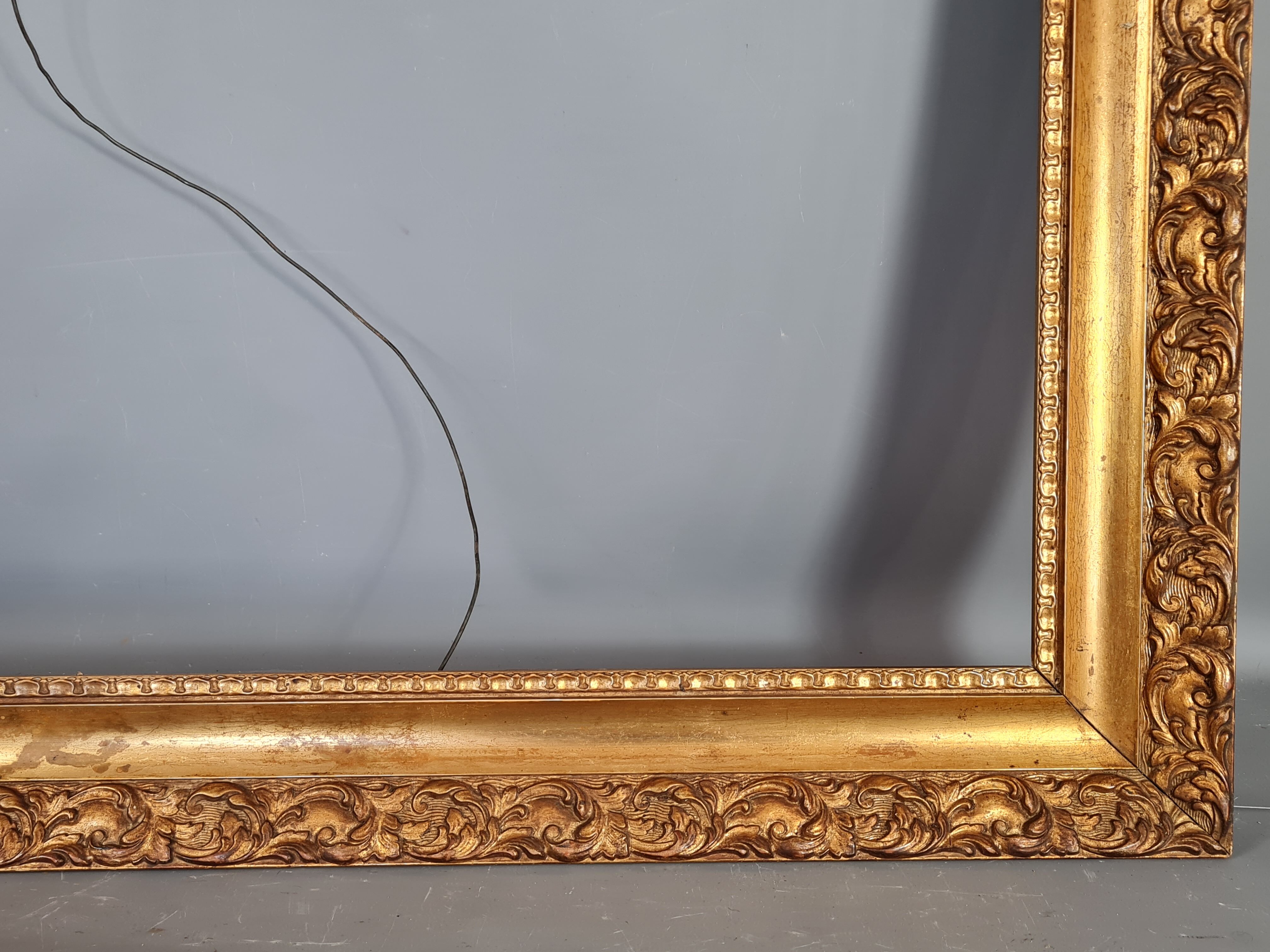 Old frame wood stucco gilding original 73x60 cm, foliage 61.3x48.8cm SB