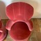 Pair of toadstool armchairs