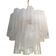 White vanished “tronchi” murano glass chandelier d50