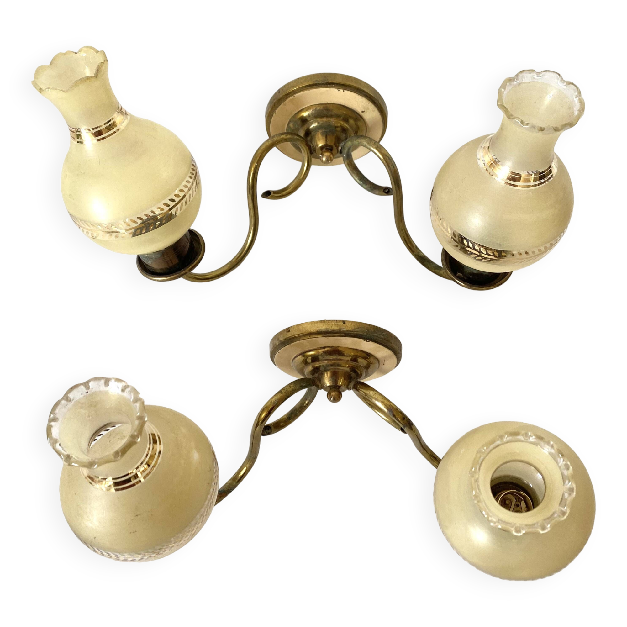 Pair of vintage double sconces