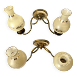 Pair of vintage double sconces