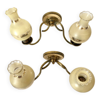 Pair of vintage double sconces