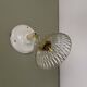 Vintage chiseled glass lampshade wall light - tableware collection -