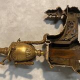 Paire de chenets en bronze Napoléon III