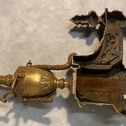 Pair of bronze Napoleon III andirons
