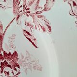 Antique mounted plate in ironstone earthenware.