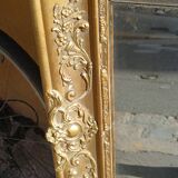 Gilded wood mirror