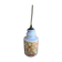 Old White Opaline Pendant Lamp + Yellow Orange Decor 70s Vintage