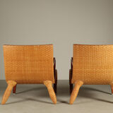Set of two Antonio Citterio lounge chairs, B&B Italia 1993