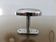 Wall hook, chrome metal coat rack, minimalist, 60s 70s