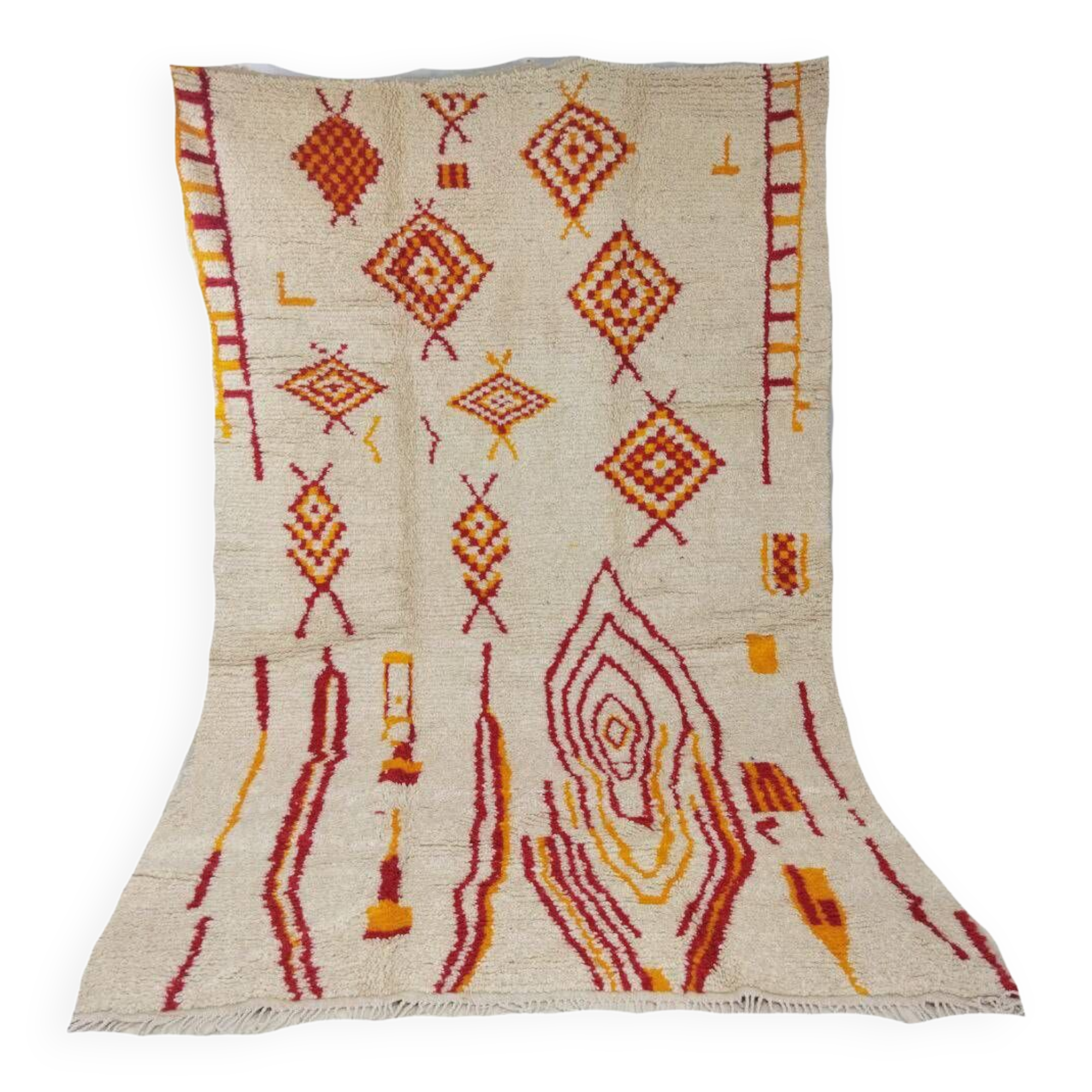 Handcrafted Moroccan Berber Rug 246 X 147 cm