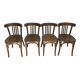 4 bentwood bistro chairs – slatted back – Baumann style