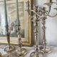 Paire de chandeliers et bougeoirs modulables style anglais