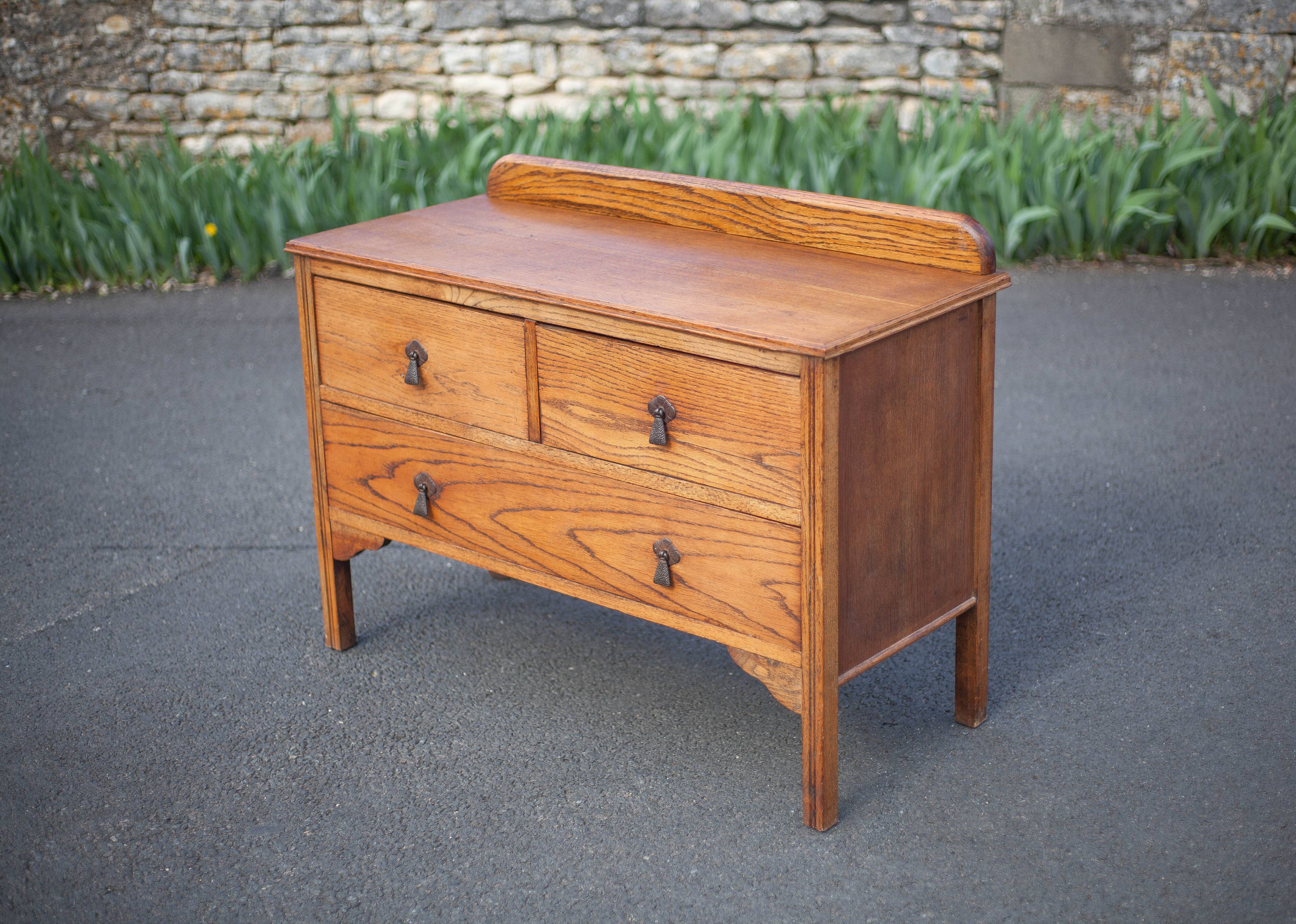 Wooden sideboard, small storage unit, vintage drawer cabinet