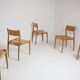 Set of 6 GESSEF chairs published by Consorzio Sedie Friuli, Italy, 1970s.