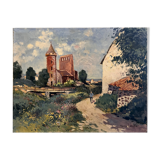 Oil on canvas by maurice lemaitre