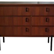 Commode coiffeuse Danoise en teck vintage 1960