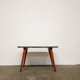 Marble effect Formica coffee table - flared legs