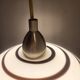 Zebra suspension, globe, Églo lights, vintage 1980s, 90s.