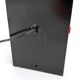 Black Uno floor lamp by Gian N. Gigante for Zerbetto, 1980