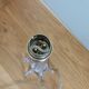 Foot lamp twisted in crystal or glass