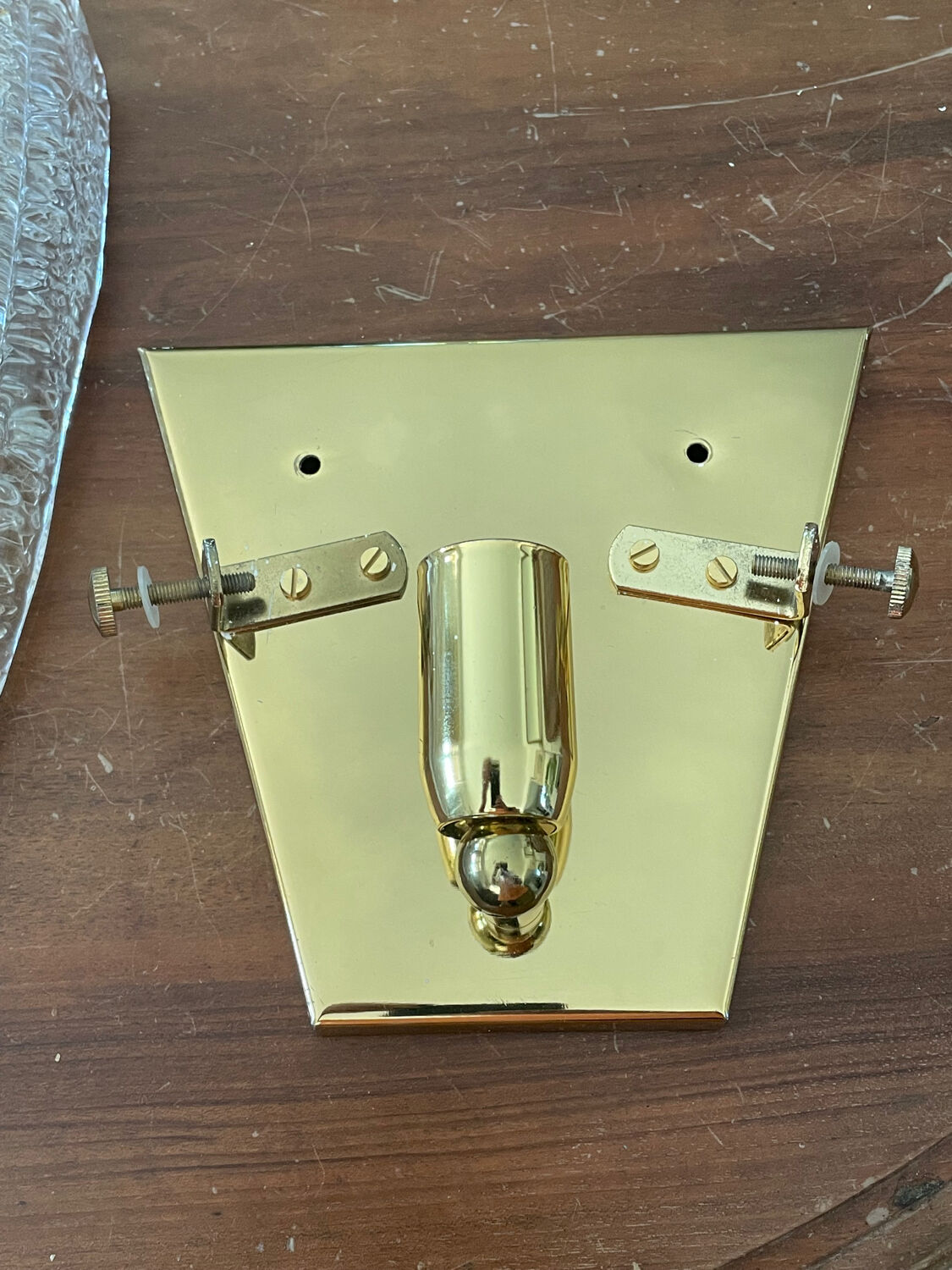 Vintage shell Murano wall lamp