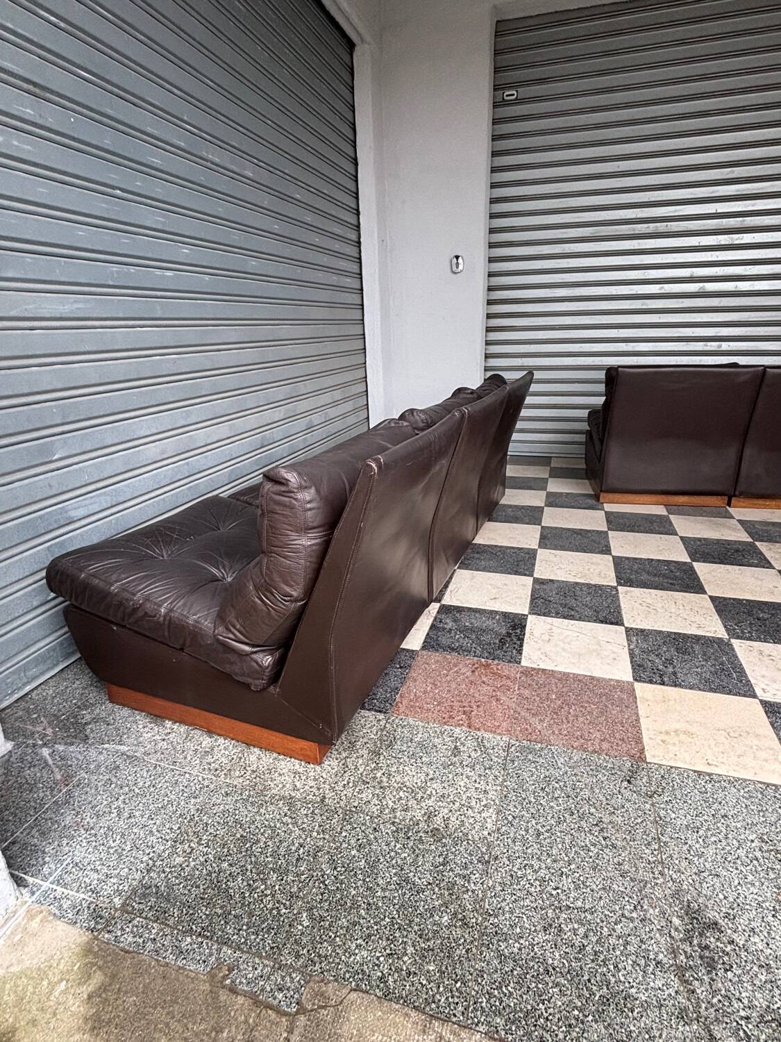 Chauffeuse cuir Roche Bobois