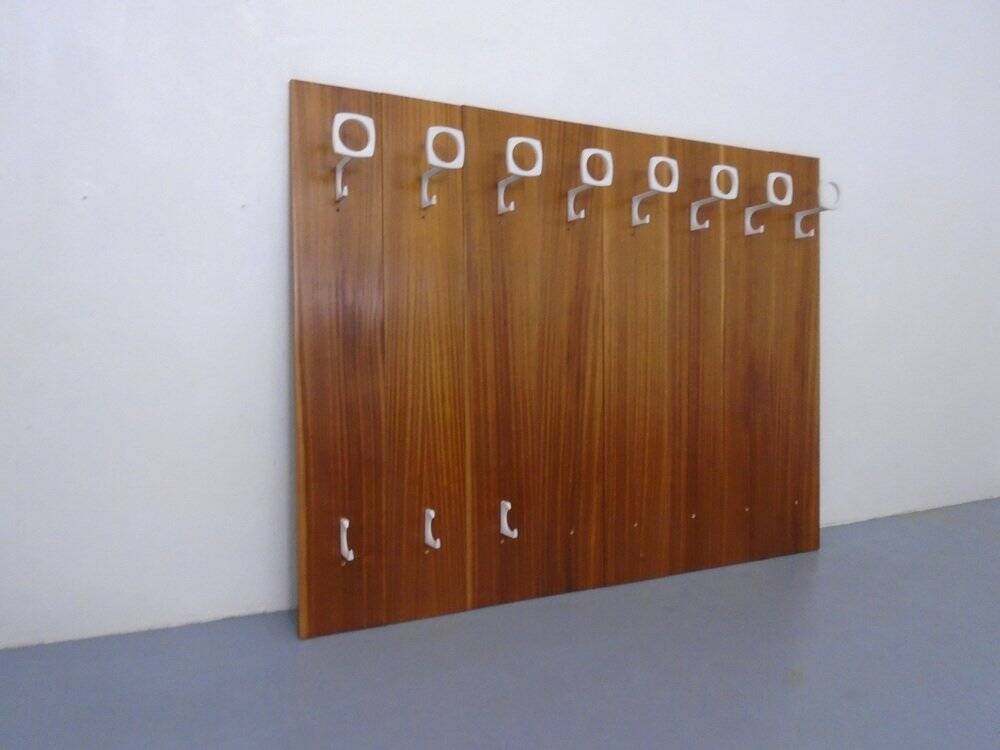 Mid-Century Walnut Wall Unit, 1960s, Set of 8