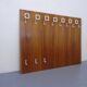 Mid-Century Walnut Wall Unit, 1960s, Set of 8