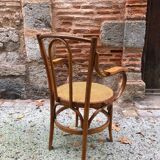 Armchair in bentwood and caning