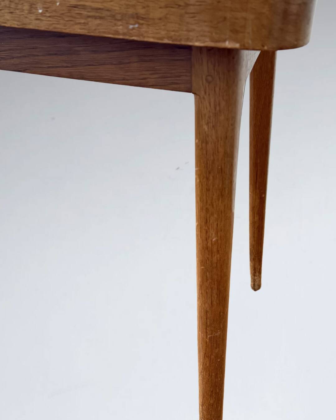 Gio Ponti side table, wood and mirror