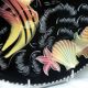 Plat en ceramique monacera monaco decor poissons coquillages annees vintage
