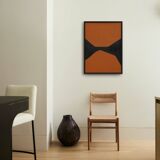 Original abstract terracotta painting, R13