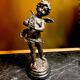 Moreau (after), bronze the angel with cymbals signed 20th century