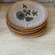 Set of 5 MBFA Pornic 70's dessert plates