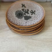 Set of 5 MBFA Pornic 70's dessert plates