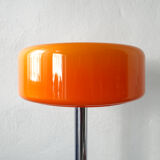 Floor Lamp Chrome and Orange, 1970's