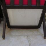 Pair of red scandinavian heater chairs