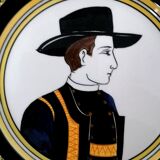 Pair of plates Henriot Quimper couple of Bretons