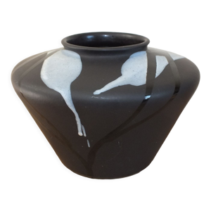 Vase toupie vintage graphique - west germany