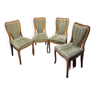 Set of 4 Art Nouveau chairs