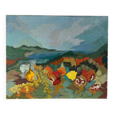 "The Cabin" oil on canvas, 1957